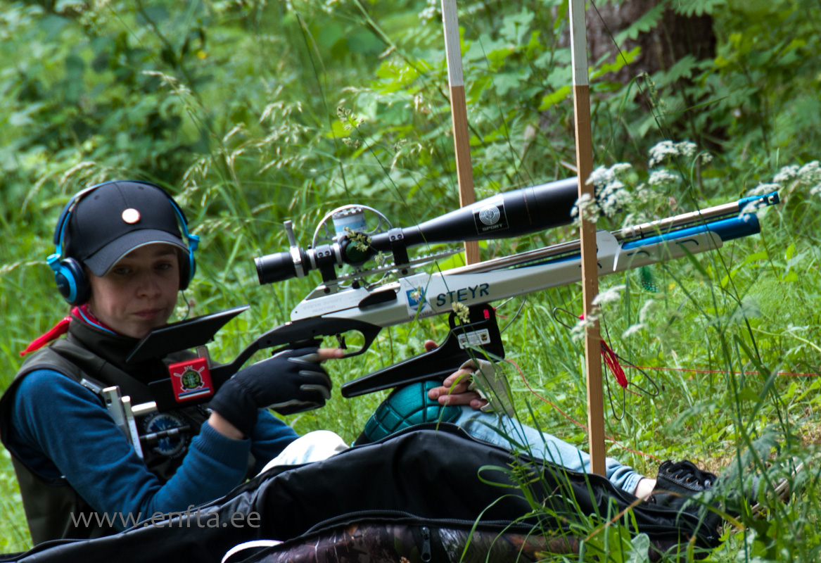 Kristin Antsmäe, Steyr LG 110 Field Target, Nikko Stirling Diamond 10-50x60